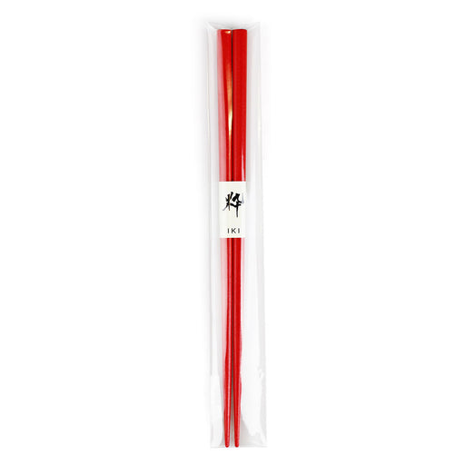 Red Lacquered Non-slip Chopsticks (Set of 10 Pairs)