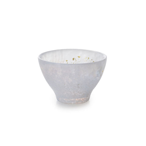 Tsugaru Vidro Cotton Snow x Gold Glass Sake Cup 2 fl oz