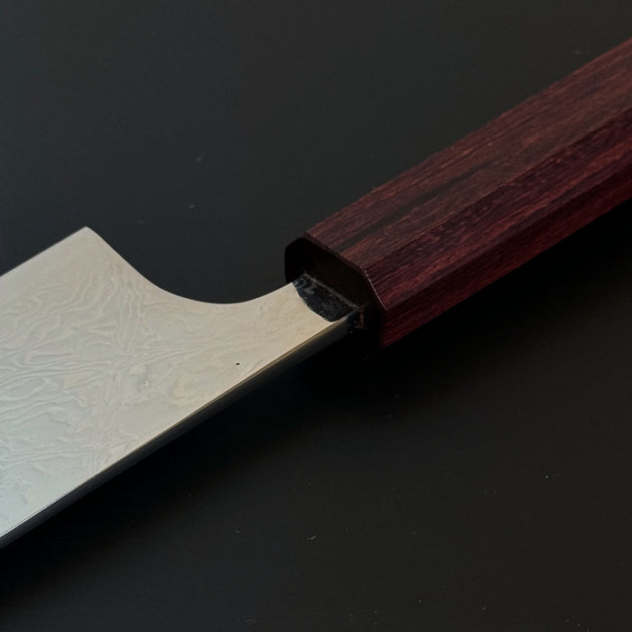 Shu Matsubara Ginsan Damascus Kengata Gyuto 210mm Joint