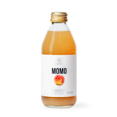 Kimino Sparkling Momo Peach Juice 8.45 fl oz (250ml) x 24 bottles