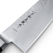 Ittosai Kotetsu VG-5 Kengata Santoku 180mm (7.1") Hammered (Tsuchime) - Brand Engraved