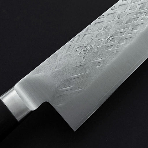 Tadafusa SLD Gyuto 210mm Hammered Ebony Handle Brand Engrave