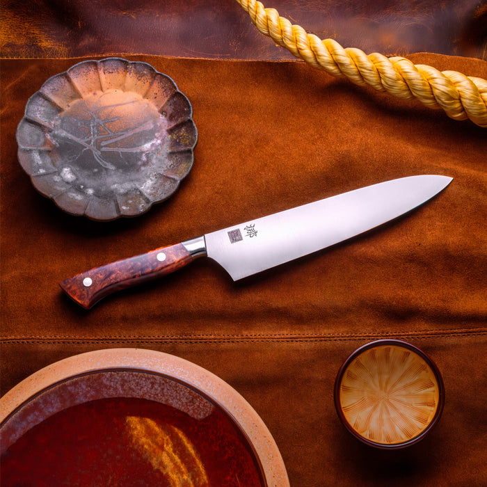 Nenohi Nagi Gyuto 210mm (8.2") Desert Ironwood Handle