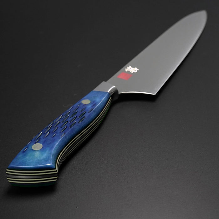 Nenohi Nagi Gyuto 210mm (8.2") Blue Jigged Bone Handle