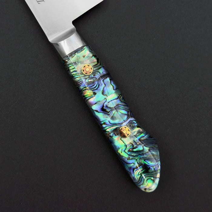 Sakai Takayuki Avalon Crest TUS Steel Santoku 180mm Handle