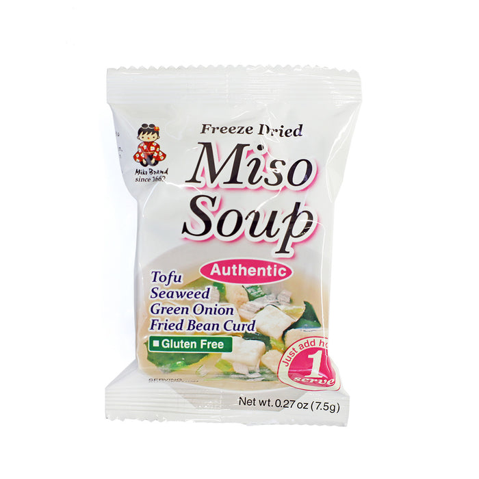 Miko Brand Shinshuichi Freeze-Dried Instant Miso Soup Authentic 12 Servings (0.27 oz / 7.5g)