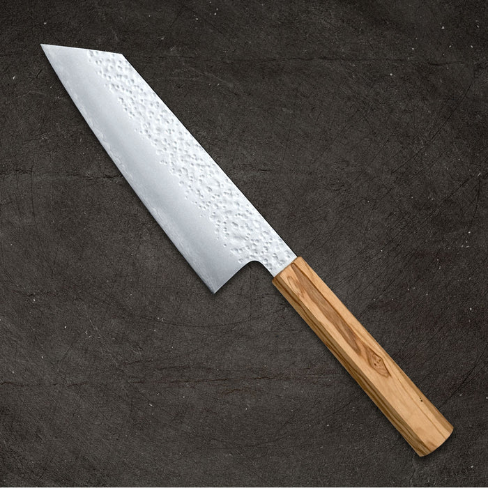 Hado Shiosai VG-10 Bunka 180mm Olive Wood Handle Back