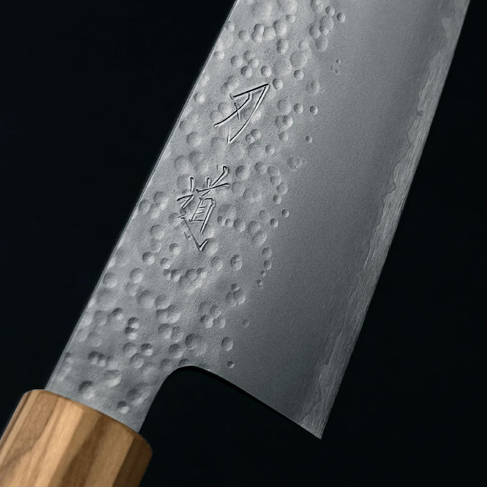 Hado Shiosai VG-10 Bunka 180mm Olive Wood Handle Engrave