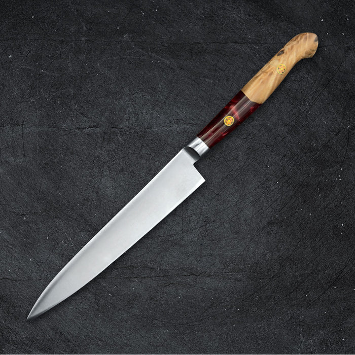 Sakai Takayuki Grand Chef SP Type III Petty 150mm Volcaneo Red Handle Back