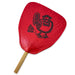 Hyakumanryo Koban Red Lacquered Uchiwa Fan