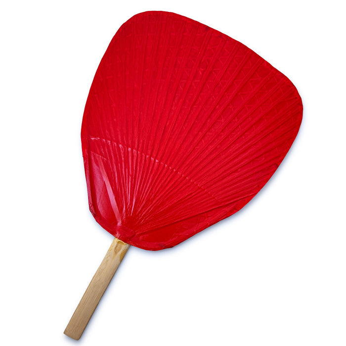 Hyakumanryo Koban Red Lacquered Uchiwa Fan