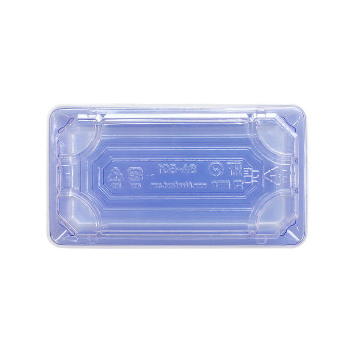 SA-501 PET Clear Blue Takeout Sushi Tray 6.5" x 3.5" (800/case)