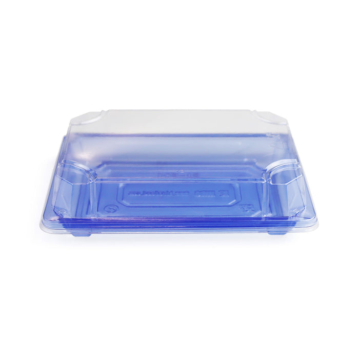SA-503 PET Clear Blue Takeout Sushi Tray 6.5" x 4.5" (600/case)