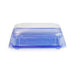 SA-503 PET Clear Blue Takeout Sushi Tray 6.5" x 4.5" (600/case)