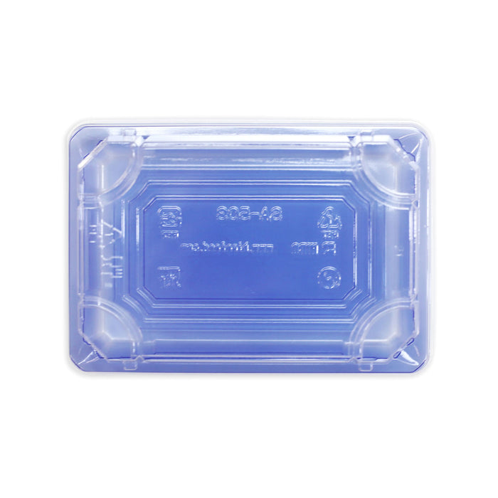 SA-503 PET Clear Blue Takeout Sushi Tray 6.5" x 4.5" (600/case)