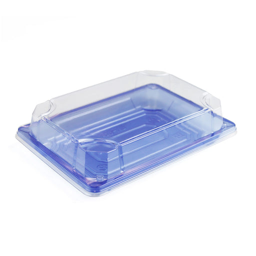 SA-504 PET Clear Blue Takeout Sushi Tray 7.3" x 5.1" (600/case)
