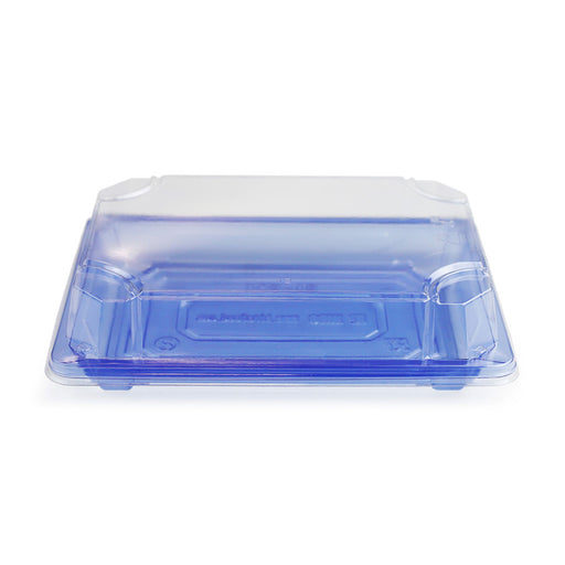 SA-504 PET Clear Blue Takeout Sushi Tray 7.3" x 5.1" (600/case)