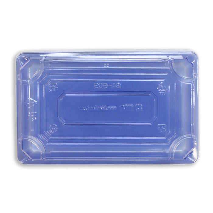 SA-505 PET Clear Blue Takeout Sushi Tray 8.4" x 5.25" (400/case)