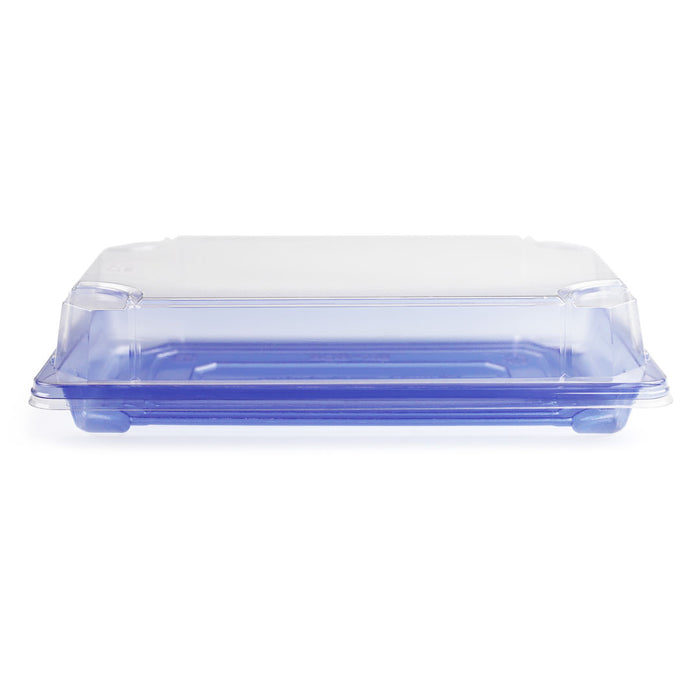 SA-505 PET Clear Blue Takeout Sushi Tray 8.4" x 5.25" (400/case)