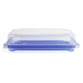 SA-505 PET Clear Blue Takeout Sushi Tray 8.4" x 5.25" (400/case)