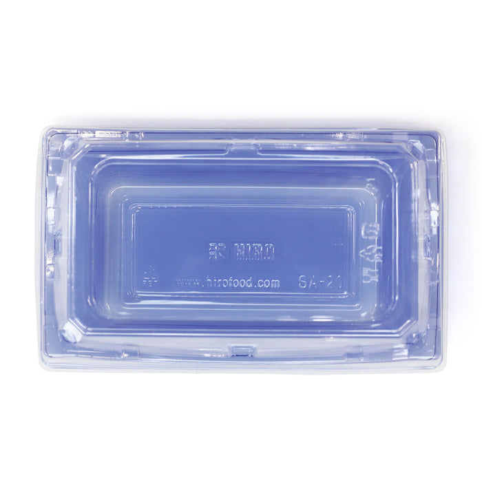 SA-20 PET Clear Blue Takeout Sushi Tray 7.6" x 4.6" (600/case)