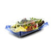 SA-20 PET Clear Blue Takeout Sushi Tray 7.6" x 4.6"