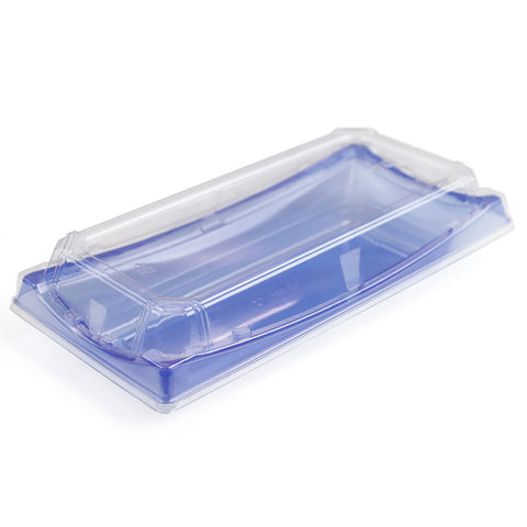 SA-30 PET Clear Blue Takeout Sushi Tray 9.4