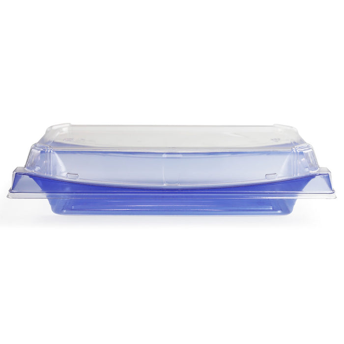 SA-30 PET Clear Blue Takeout Sushi Tray 9.4" x 4.6" (400/case)