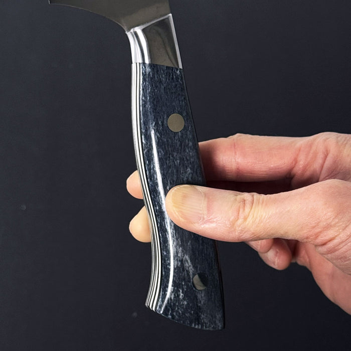 Nenohi Nagi Gyuto 210mm (8.2") Giraffe Bone Handle Terra Obsidia with Saya Cover
