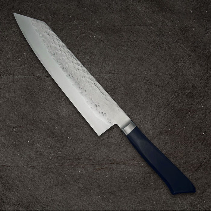 Tadafusa SLD Kiritsuke Gyuto 210mm Hammered Ebony Handle Back Side