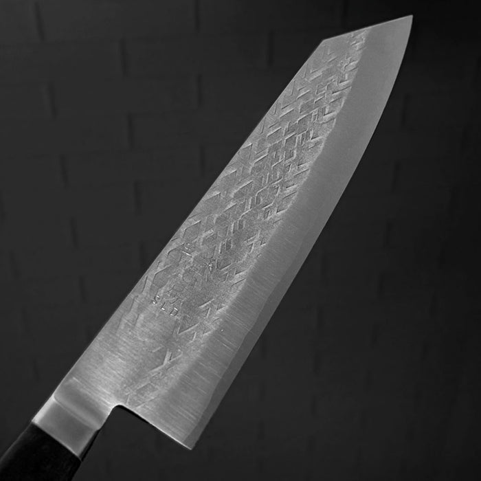 Tadafusa SLD Kiritsuke Gyuto 210mm Hammered Ebony Handle Blade