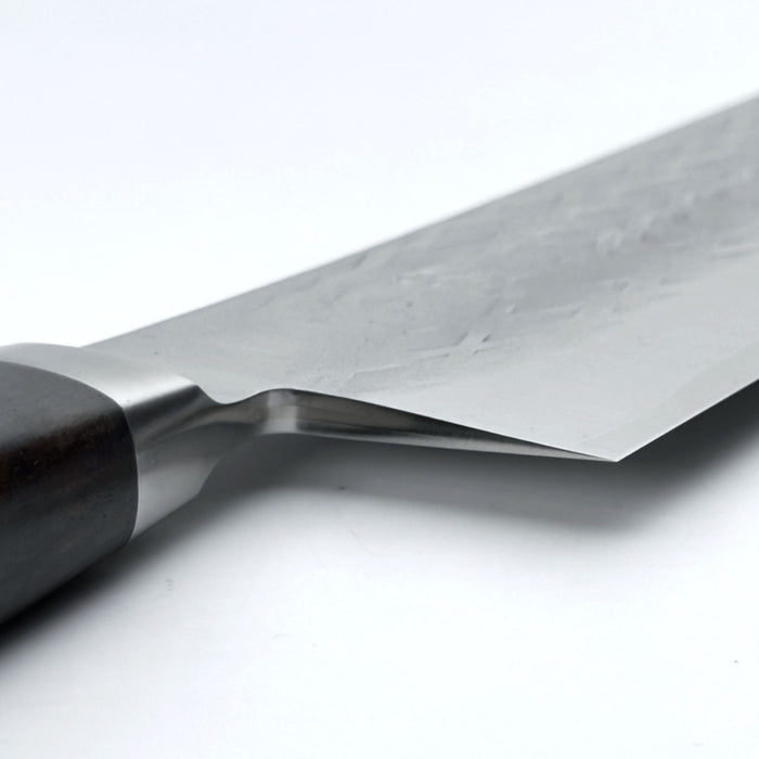 Tadafusa SLD Kiritsuke Gyuto 210mm Hammered Ebony Handle Heel