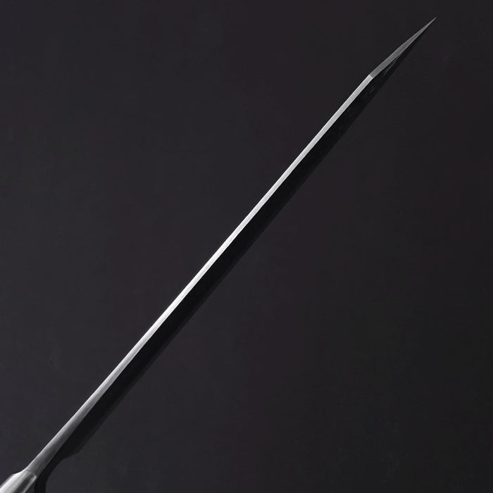 Tadafusa SLD Kiritsuke Gyuto 210mm Hammered Ebony Handle Spine