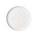 White Hazy Crystalized Stackable Salad Plate 7.5" dia