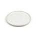 White Hazy Crystalized Stackable Salad Plate 7.5" dia