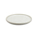 White Hazy Crystalized Stackable Salad Plate 7.5" dia