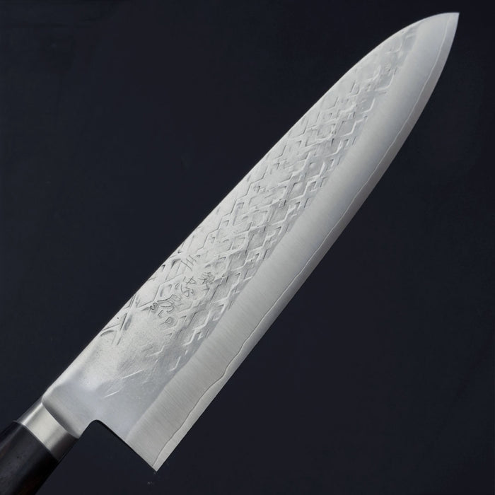 Tadafusa SLD Gyuto 240mm Hammered with Ebony Handle Blade