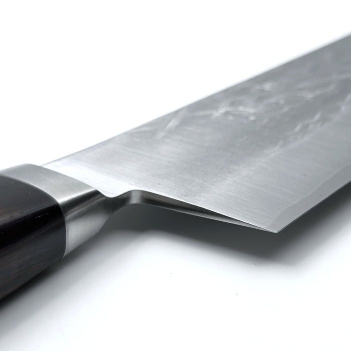 Tadafusa SLD Gyuto 240mm Hammered with Ebony Handle Heel