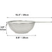 Three Snow Heavy Duty Self-Standing Stainless Steel Mesh Strainer 9.8" dia