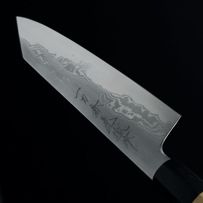 Ittosai Kotetsu Blue #1 Damascus Kengata Gyuto 210mm Blade