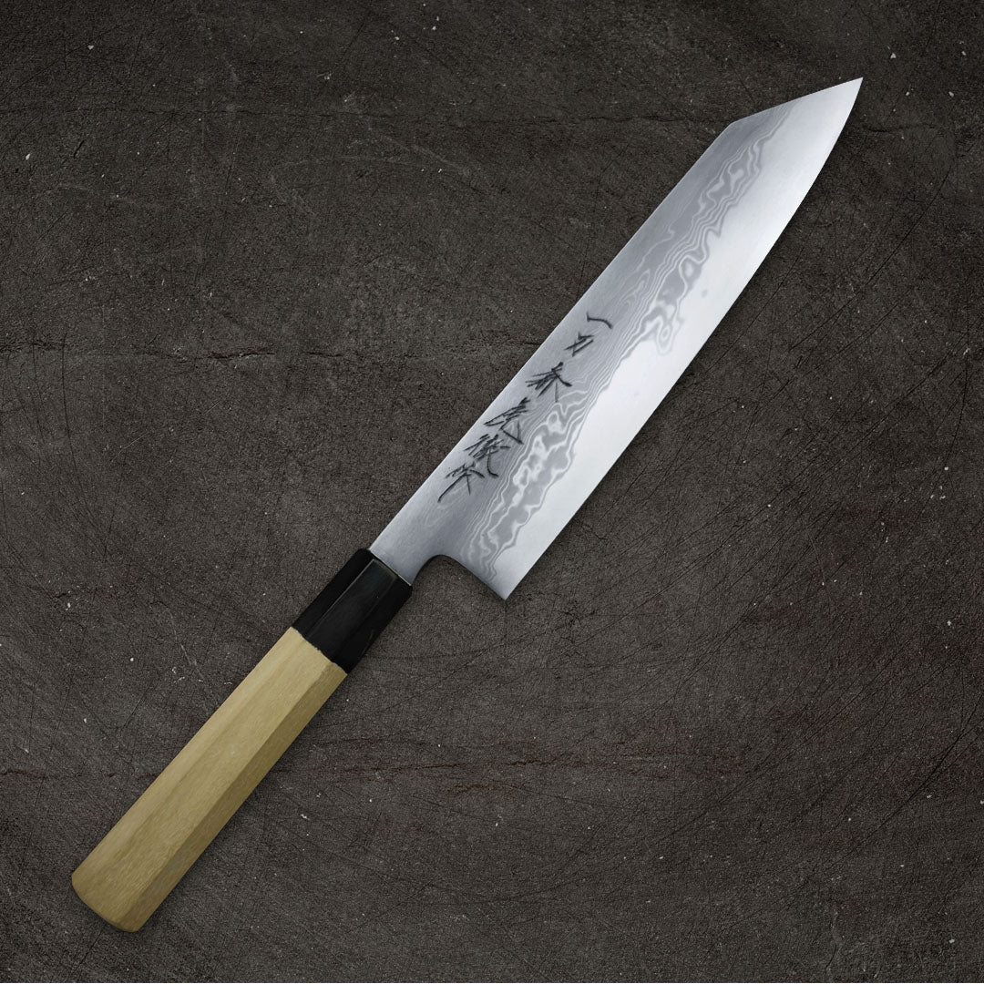 Ittosai Kotetsu Blue #1 Damascus Kengata Gyuto 210mm
