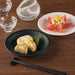 Melamine Black Line Textured Plate Kozara Suiren 4.7" dia