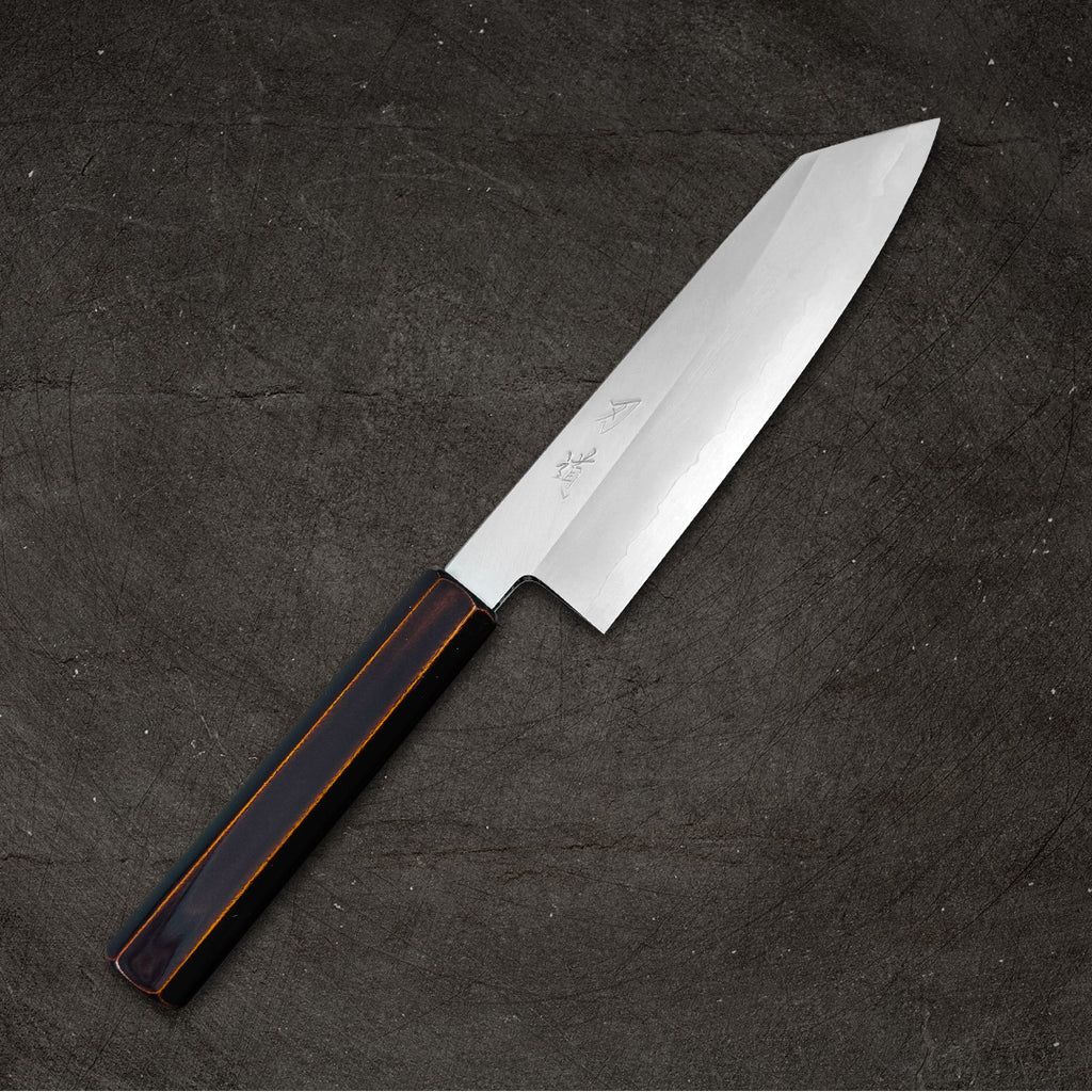 kiiroさん Sakai Kikumori Kikuzuki Kuro 240mm Yanagi Shirogami 2 with Saya