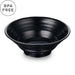 Melamine Black Grainy Noodle Bowl 71 fl oz