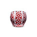 Red Kiriko Style Cut-Glass Round Cup 2.5 fl oz