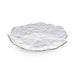 Sculptural Gold Rim Salad Plate 7.5" dia