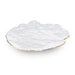 Sculptural Gold Rim Salad Plate 8.7" dia