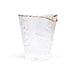 Sculptural Glass Sake Server Gold Rim 6 fl oz
