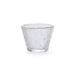 Sculptural Glass Sake Cup Gold Rim 2 fl oz