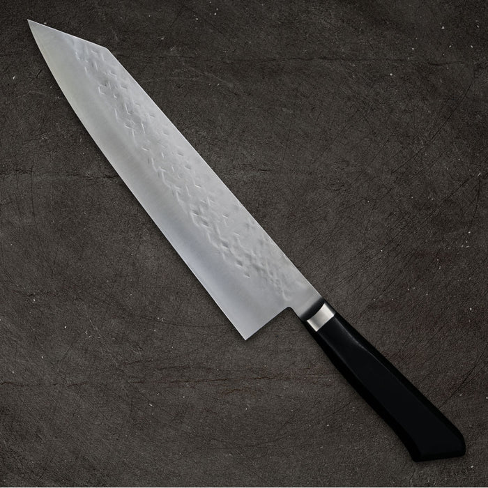 Tadafusa SLD Kiritsuke Gyuto 240mm Hammered Ebony Handle Back Side